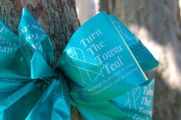 Turn The Towns Teal Ribbon Photo