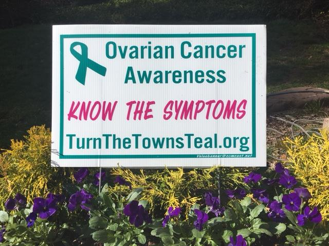 Turn The Towns Teal Lawn Sign