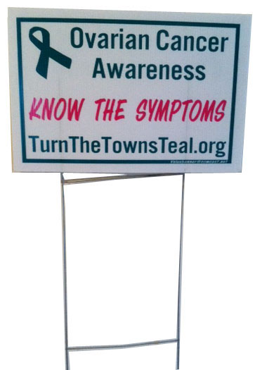 Turn the Towns Teal Lawn Sign