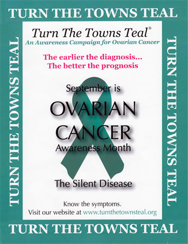 Turn the Towns Teal Poster