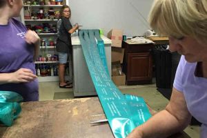 Blissfield Michigan Woman Cutting Ribbons