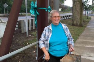 Blissfield Michigan Woman With Ribbon