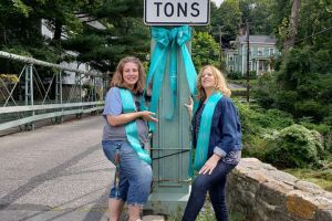 GlenGardner NJ Women Teal Street Sign