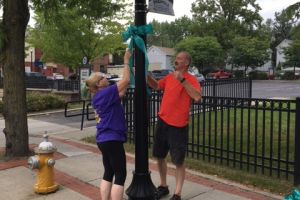 Schenectady NY Tealing Lamp Post