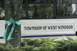 West Windsor New Jersey Ribbon On Tree Bus
