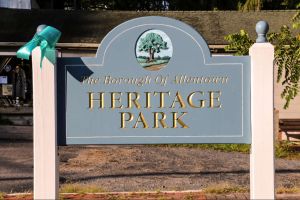 Allentown Nj Ribbon Park Sign