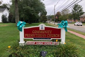 Chester Nj Tealed Church Sign